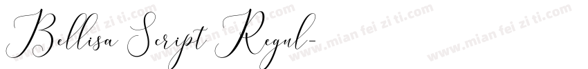 Bellisa Script Regul字体转换